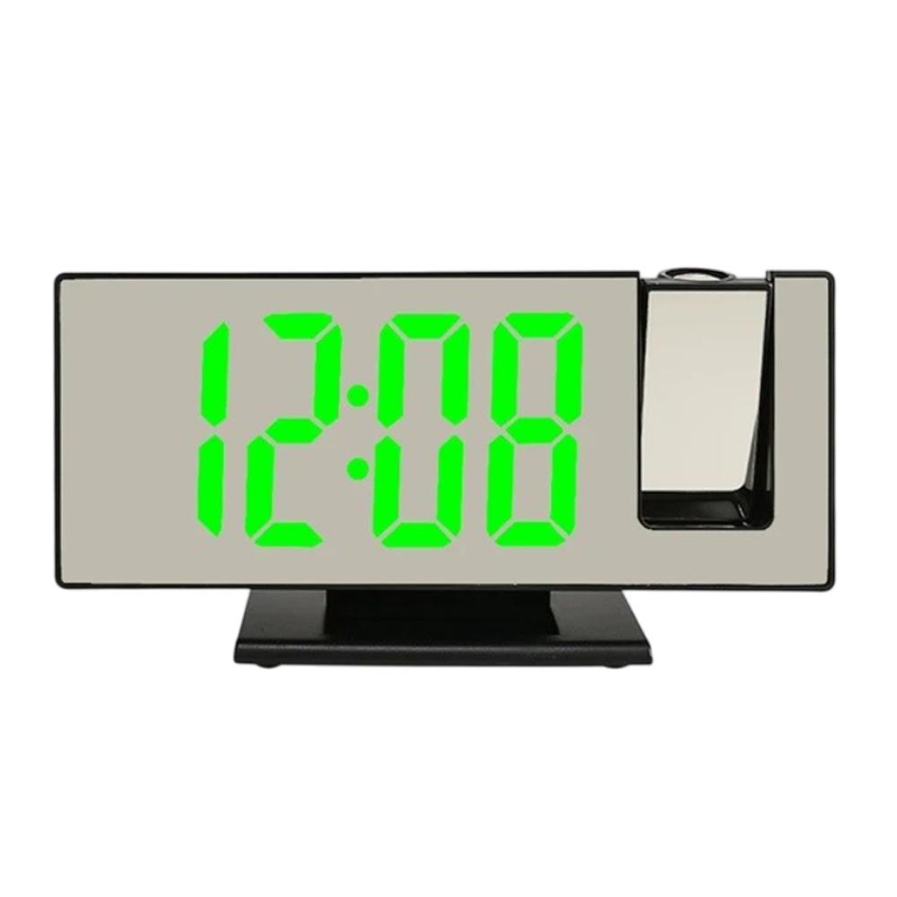 Reloj Digital De Proyeccion Con Alarma Temperatura Y Humedad Led Verde img #4