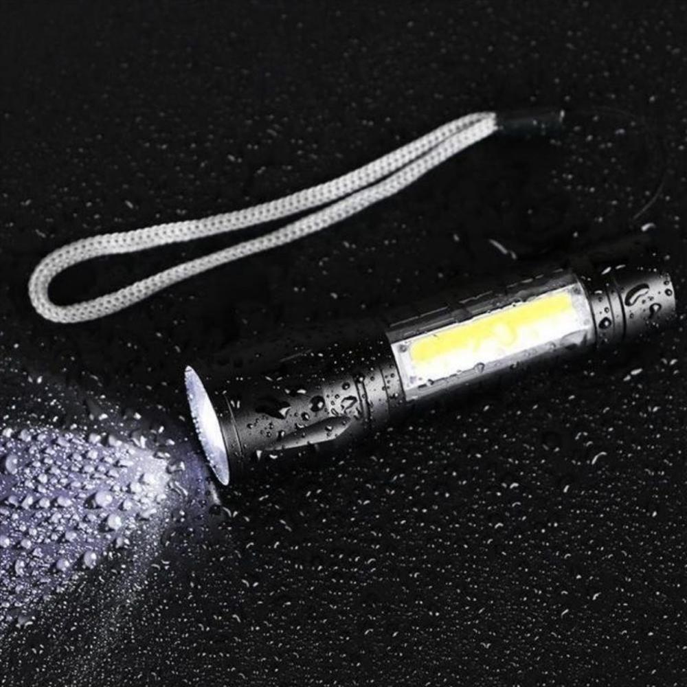 Linterna Tactica Led Recargable Usb Con Zoom Y Cuerpo De Aluminio img #2