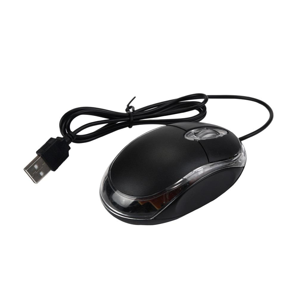 Mouse Optico Alambrico Con Luces Led Alta Precision Usb Ergonomico img #1