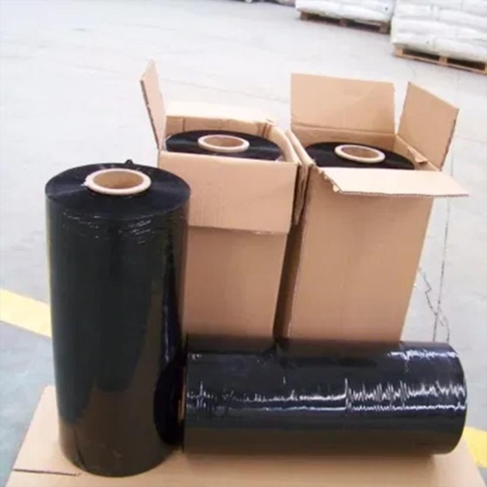 Pack X3 Rollos Vinipel Stretch Negro 30 Cm X 300 Metros Embalaje img #2