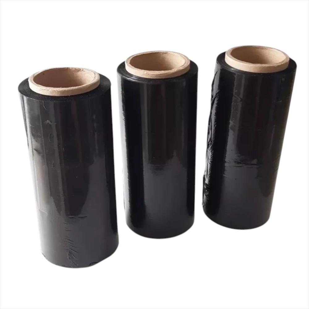 Pack X3 Rollos Vinipel Stretch Negro 30 Cm X 300 Metros Embalaje img #5