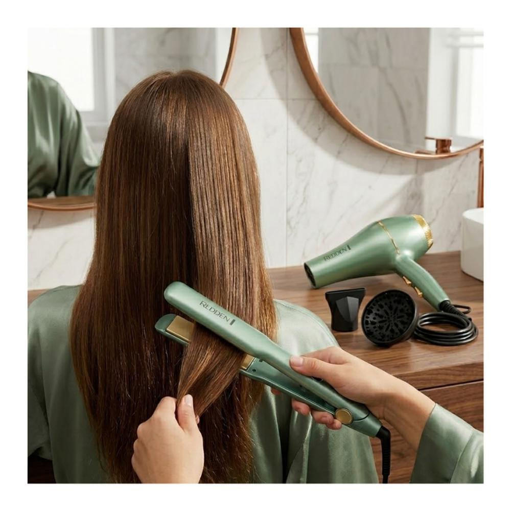 Kit 5En1 Secador Plancha Aguacate Profesional Redden 3D img #3
