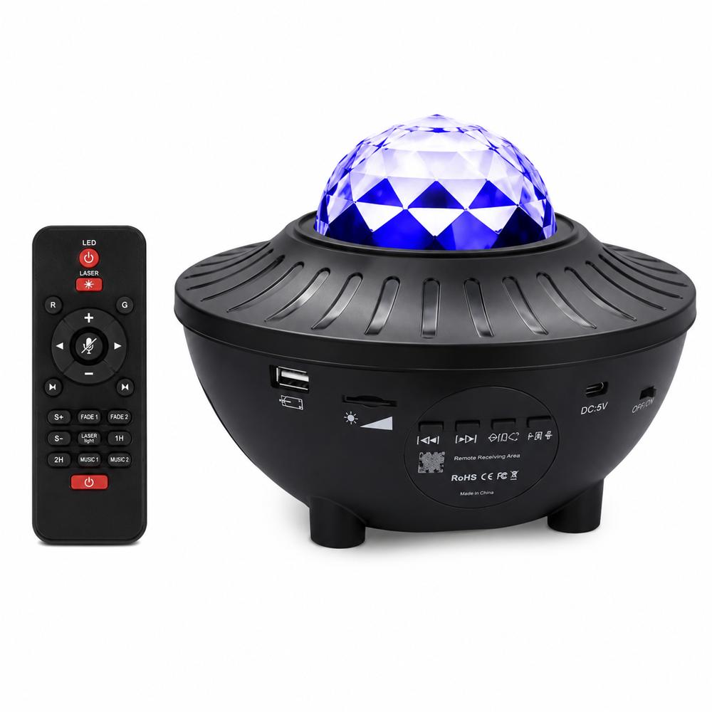 Lámpara Proyectora De Estrellas Nebulosa Led Con Sonido Ambiental img #1