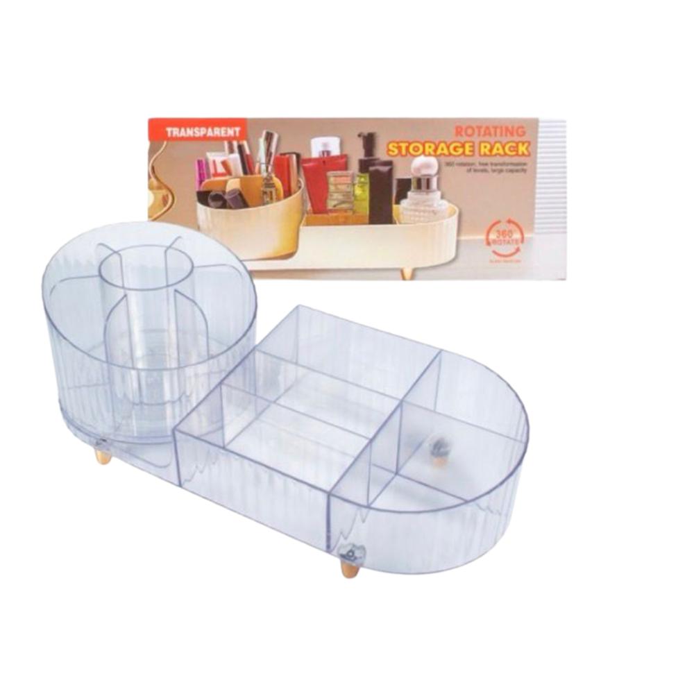 Organizador De Maquillaje 360° Acrilico Con Compartimientos img #2