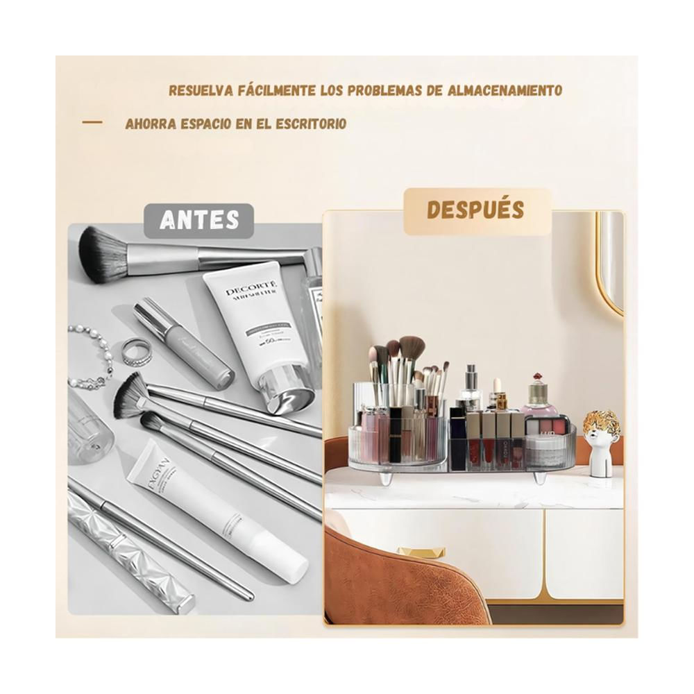 Organizador De Maquillaje 360° Acrilico Con Compartimientos img #4