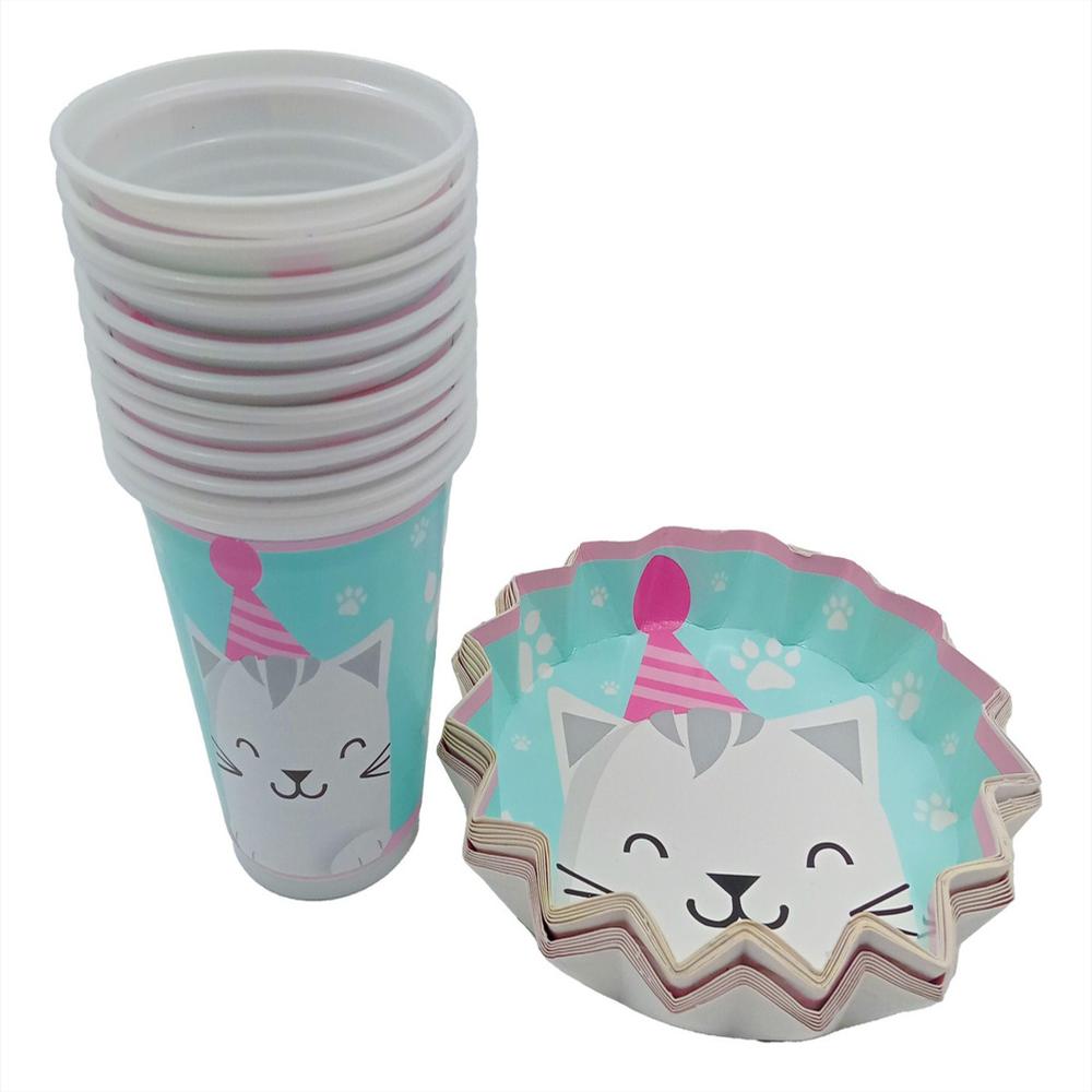 Kit 12 Vasos Platos Decorativos Carreras Formula Comprar img #1