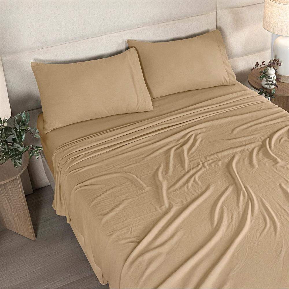 Sábanas Viasoft Washed Toffee, Para Cama Doble img #1