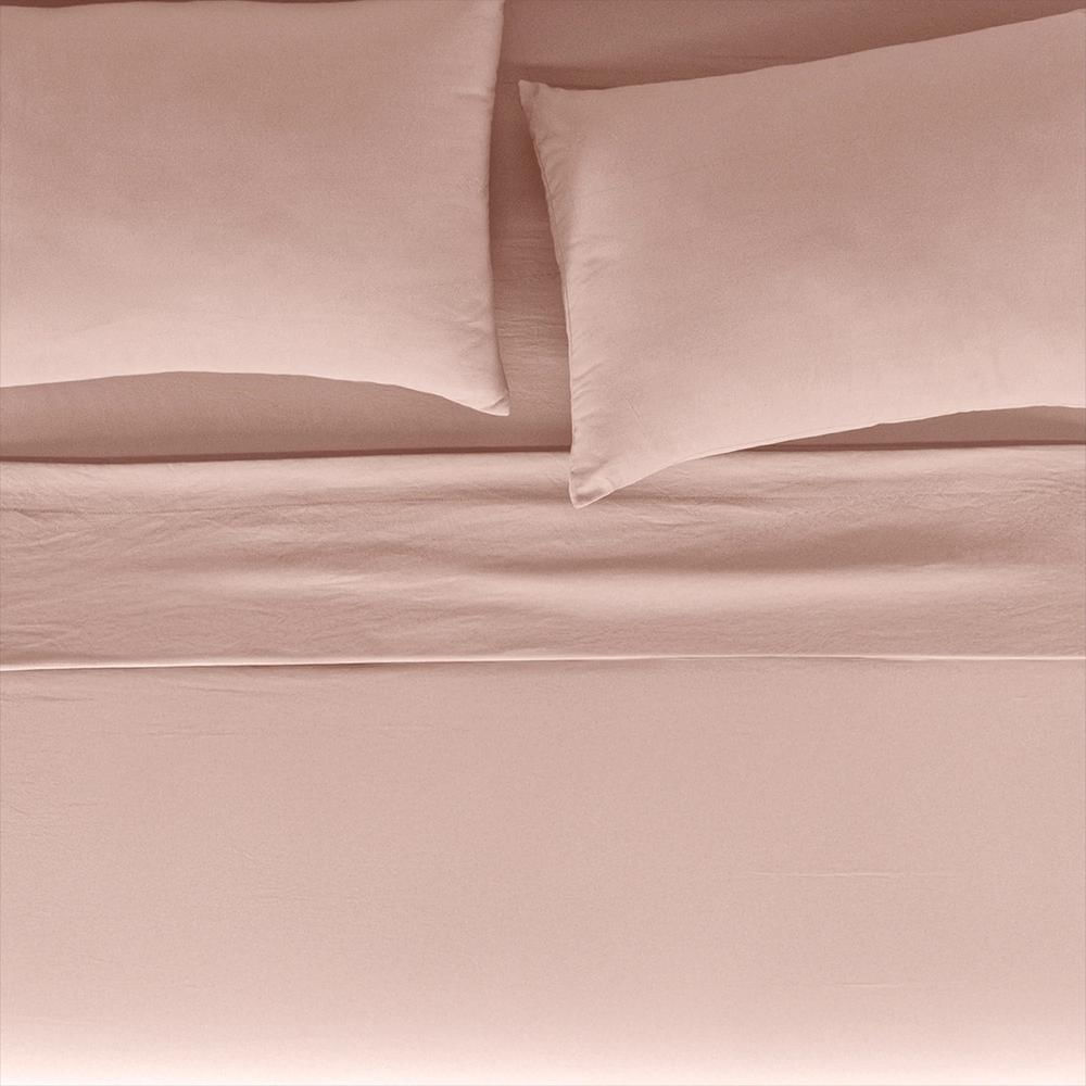 Sábanas Viasoft Washed Rosa, Para Cama Doble img #4