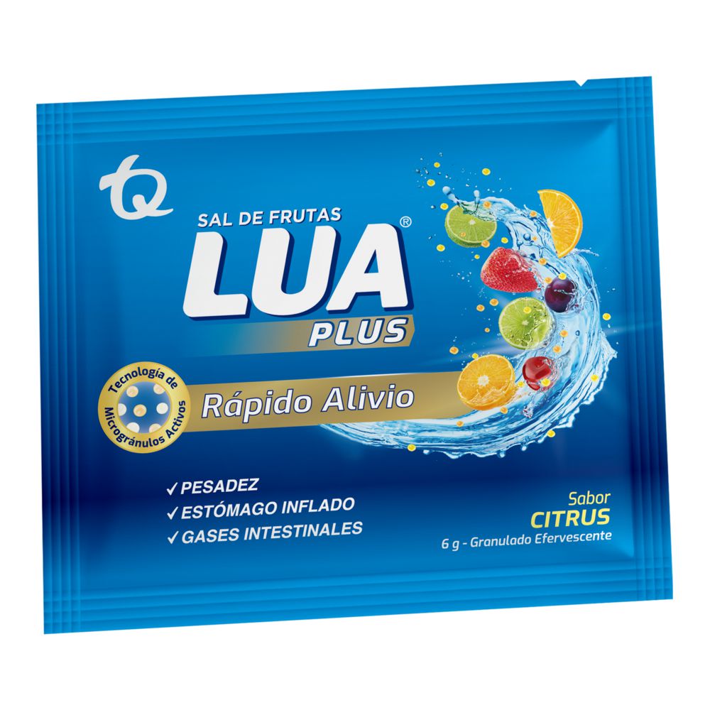MEDICAMENTO PARA LA INDIGESTION Sal de Frutas LUA PLUS ANTIACIDO POLVO EFERVESCENTE (1  und)