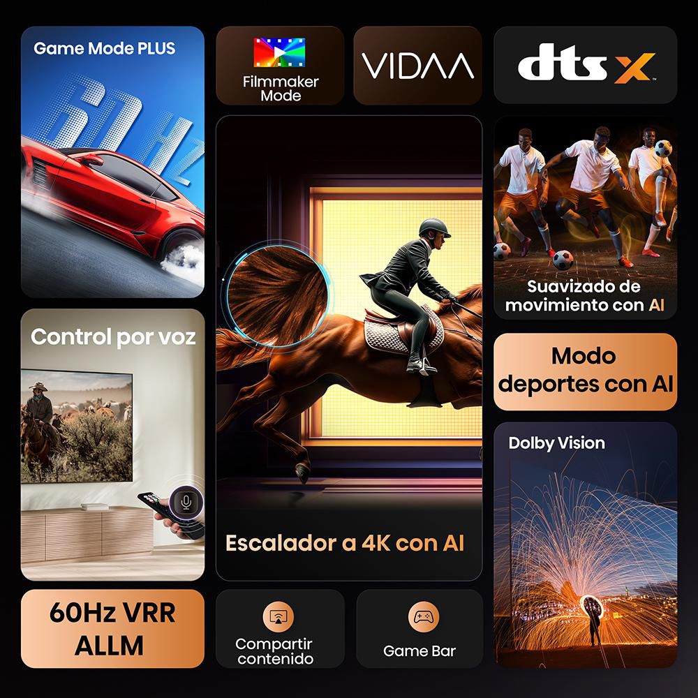 Televisor HISENSE 65 pulgadas LED Uhd4K Smart TV 65A6NV img #2