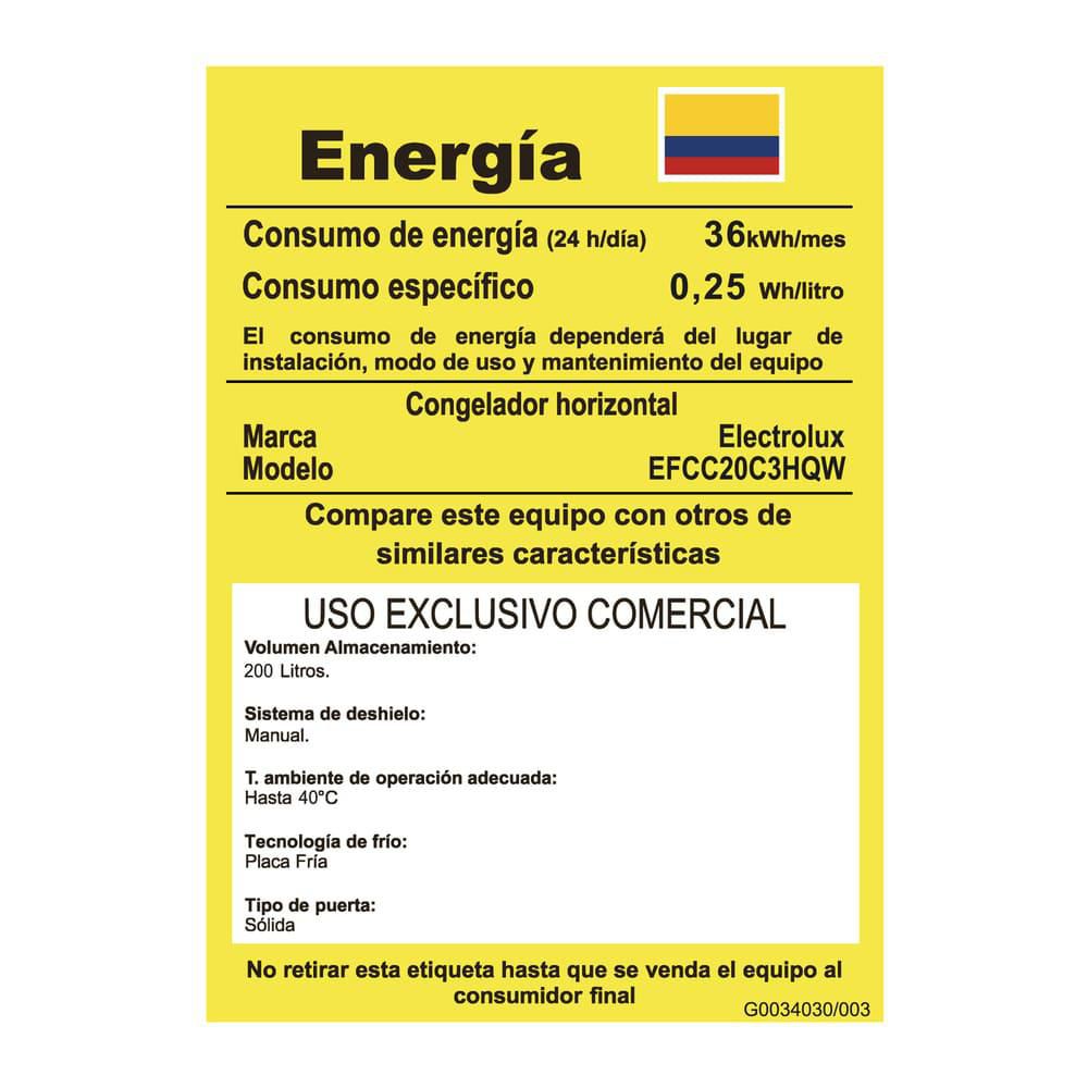 Congelador Frost Turbo 200 Lt ELECTROLUX EFCC20C3W img #8