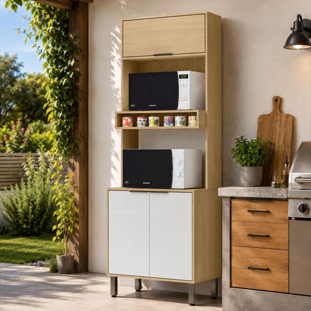 Gabinete De Cocina Sicilia Almendra Blanco img #4