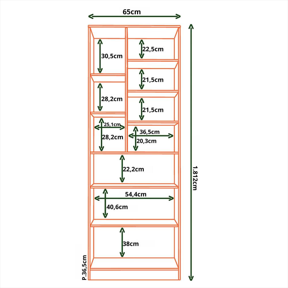 Mueble Organizador Multiusos Almendra img #5