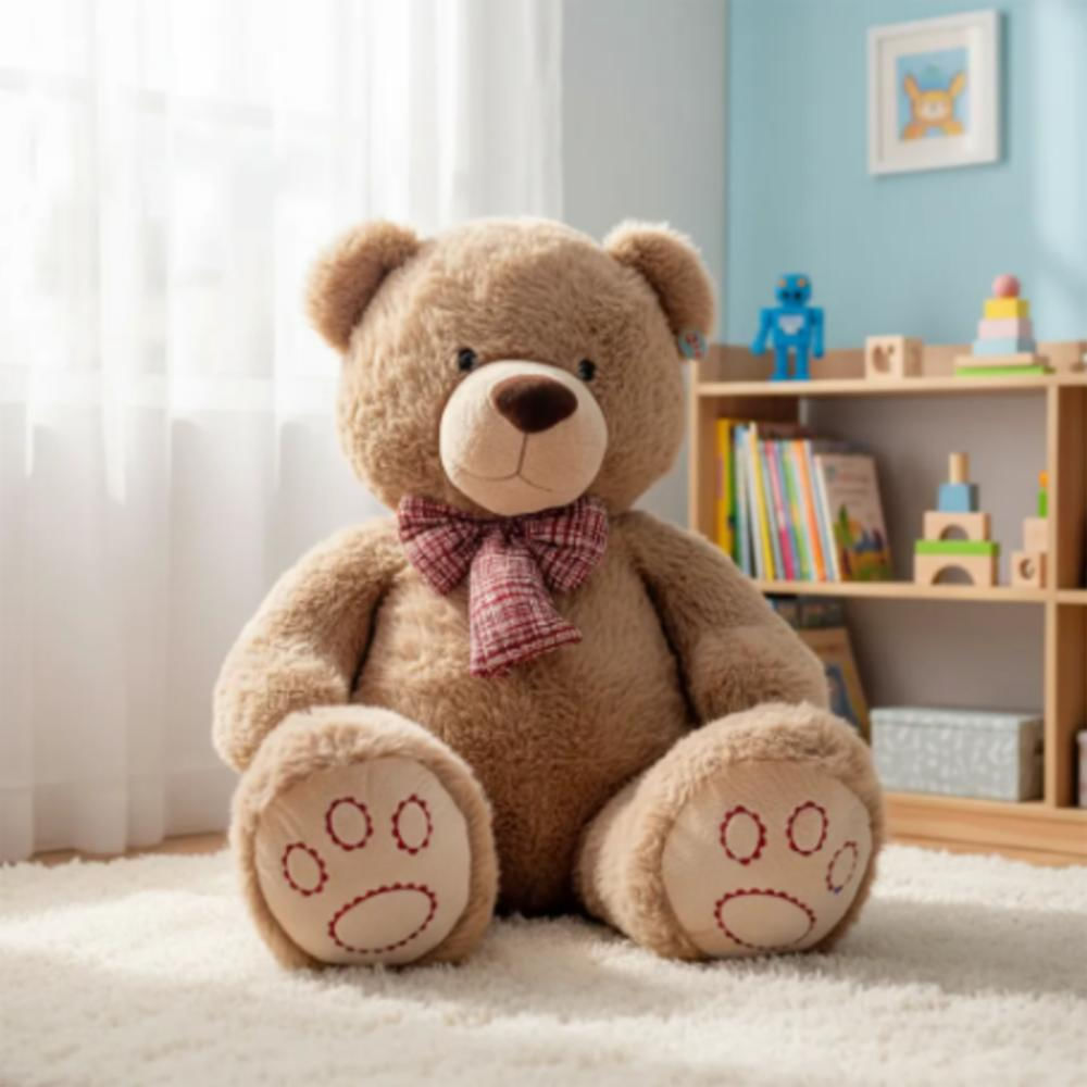 Oso De Peluche Extra Gigante Con Corbatín Marrón img #4
