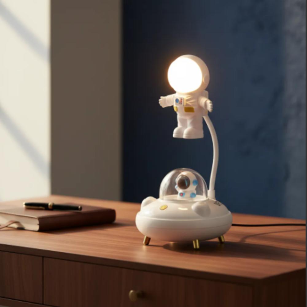 Lámpara De Mesa Luz Led Decorativa Recargable Astronauta img #4