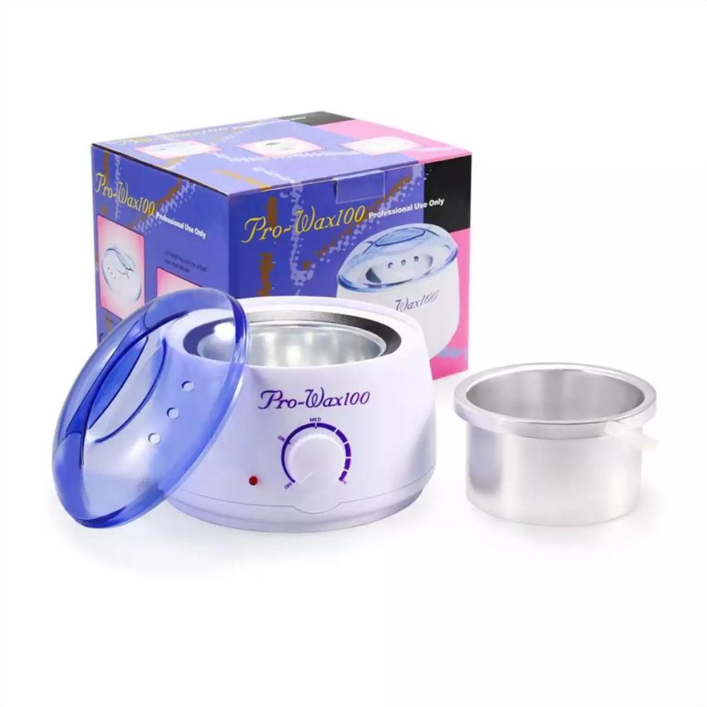 Olla Electrica Profesional Para Cera Depilatoria Con Perilla Ajustable Blanco img #1
