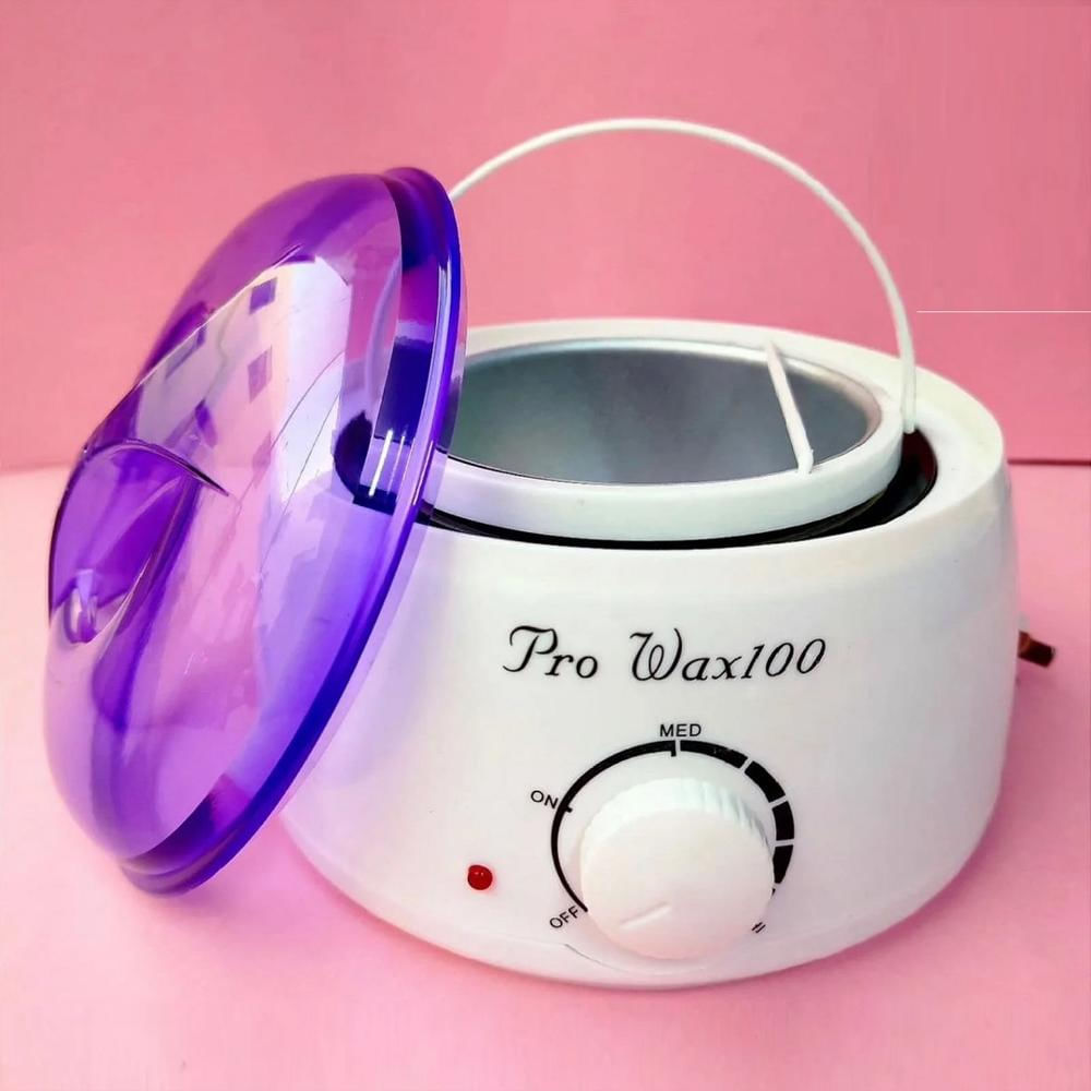 Olla Electrica Profesional Para Cera Depilatoria Con Perilla Ajustable Blanco img #5