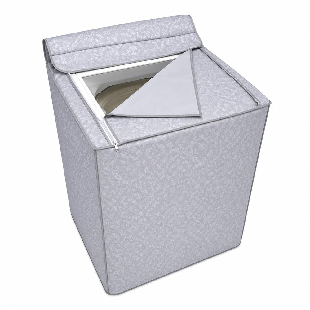 Forro Protector Impermeable Para Lavadora De Perilla Antipolvo 35/40Lb Gris img #3