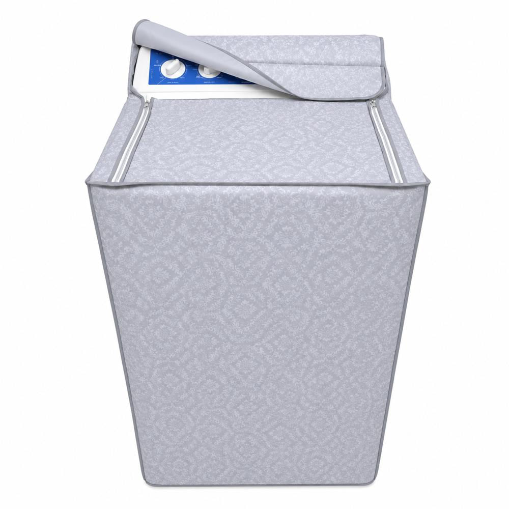 Forro Protector Impermeable Para Lavadora De Perilla Antipolvo 35/40Lb Gris img #5