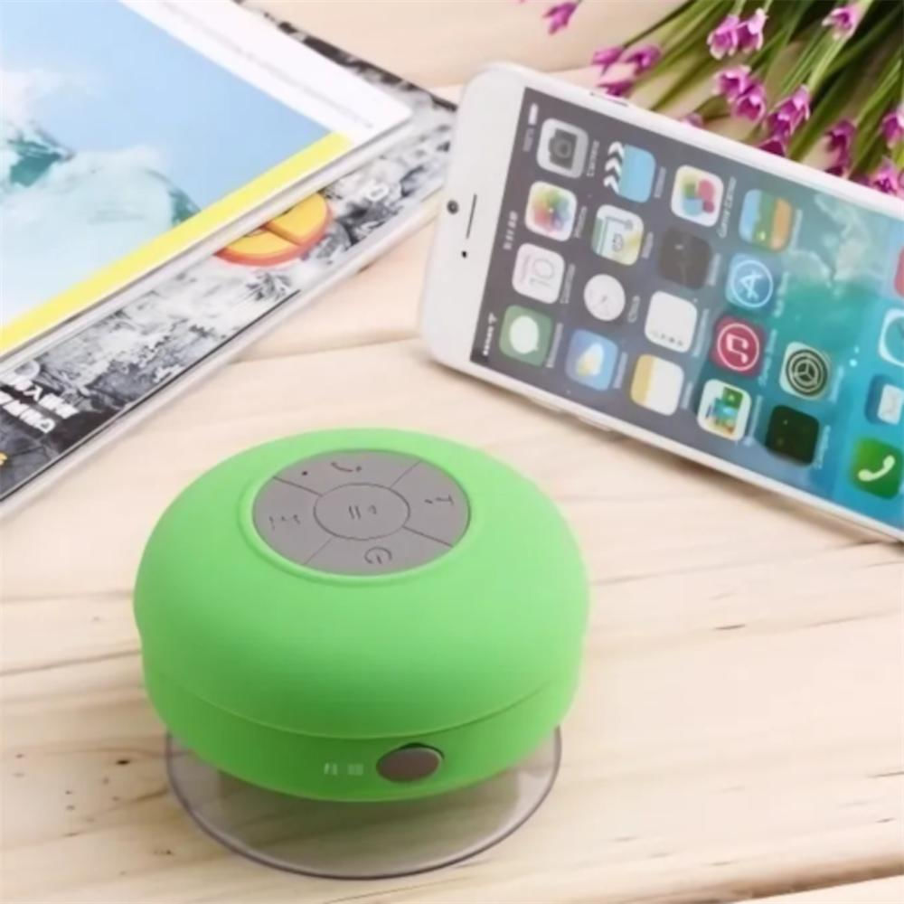 Parlante Bluetooth Resistente Al Agua Recargable Para Ducha Portatil Verde img #2