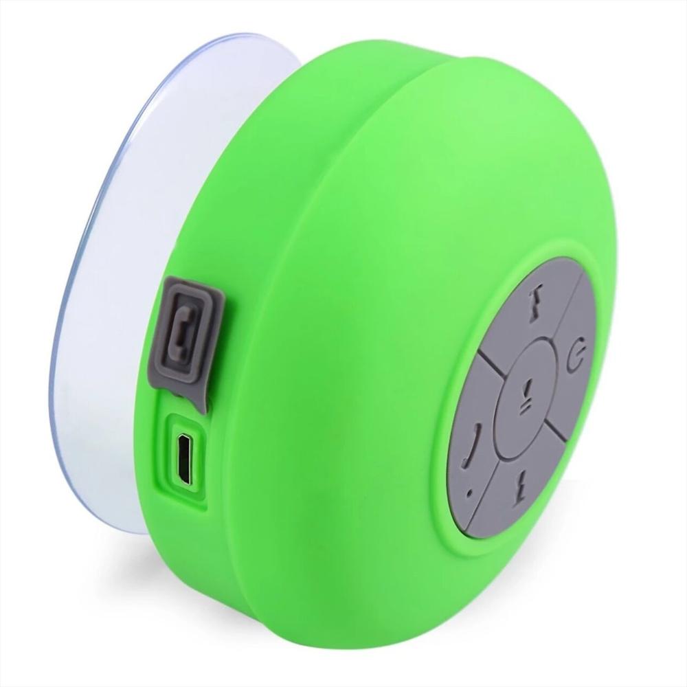 Parlante Bluetooth Resistente Al Agua Recargable Para Ducha Portatil Verde img #3