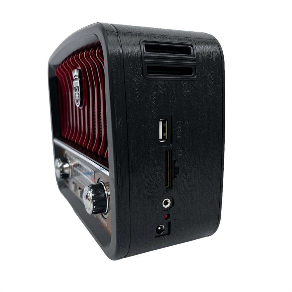 Parlante Retro Bluetooth Usb Radio Fm Linterna Portatil Fx042 Recargable img #2