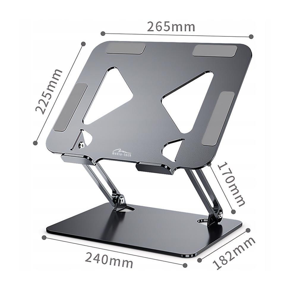 Soporte Base Acero Inoxidable Para Computador Y Tablet 2 Brazo Ajustable Plateado img #5