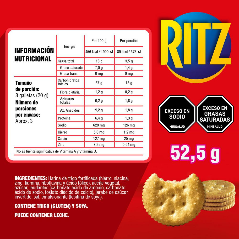 Galletas RITZ original (52.5  gr) img #5