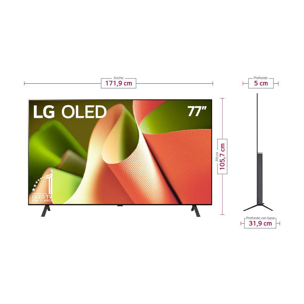 Televisor  LG 77 pulgadas OLED Uhd4K Smart TV OLED77B4PSA img #3