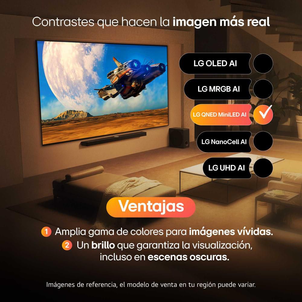 Televisor LG 100 pulgadas QNED Uhd4K Smart TV 100QNED86AS.AWC img #4