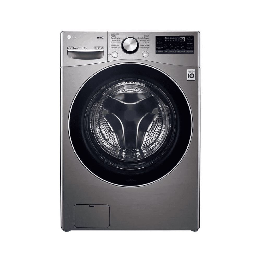 Lavadora Secadora LG Eléctrica 16 KG HOUSEFIT WD16EG2S6 Gris img #1