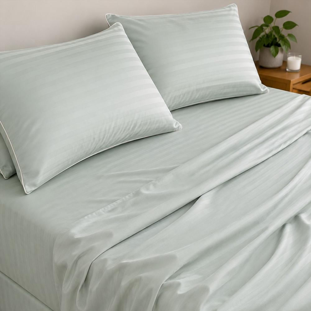 Sabanas Cama Doble Verde Manzana