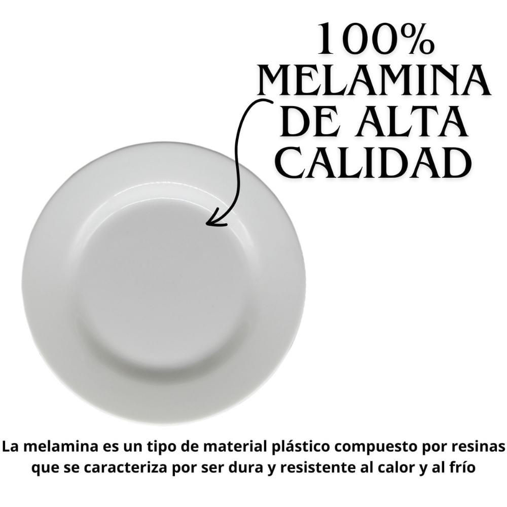 Vajilla de melamina cuadrada lineas KW VP1006 img #6