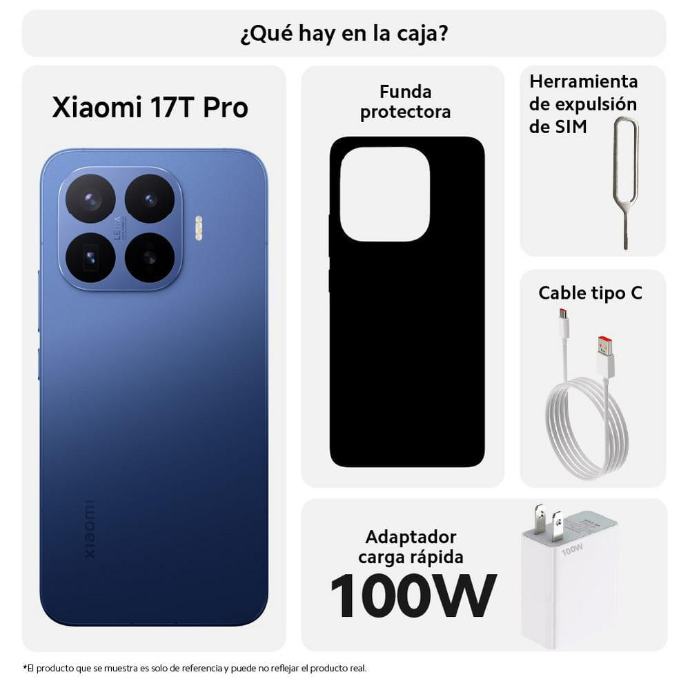 Celular XIAOMI 17T Pro 5G 1 TB 12 GB RAM Azul  + Pad 2 img #3