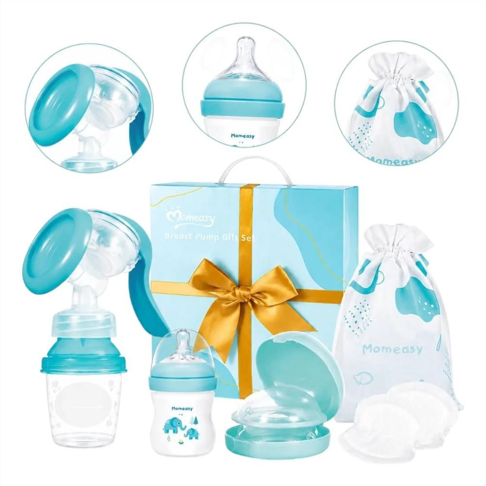 Kit De Lactancia Momeasy Extractor Manual Y Biberon Bebe