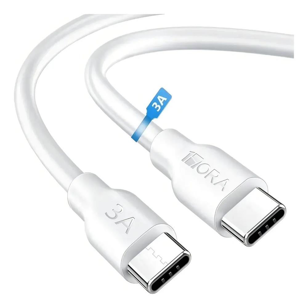 Cable Usb C a Usb C 1Hora Cab252 1M 3A Blanco