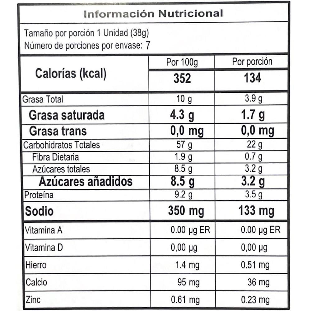 Pan PANTÁSTICO con chocolate (266  gr) img #2