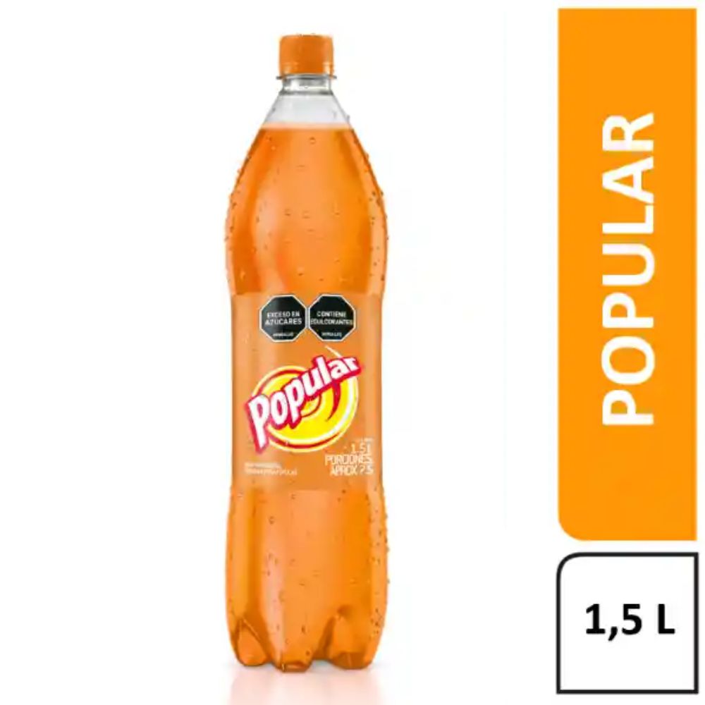 Gaseosa POPULAR sabor a kola botella (1500  ml) img #1