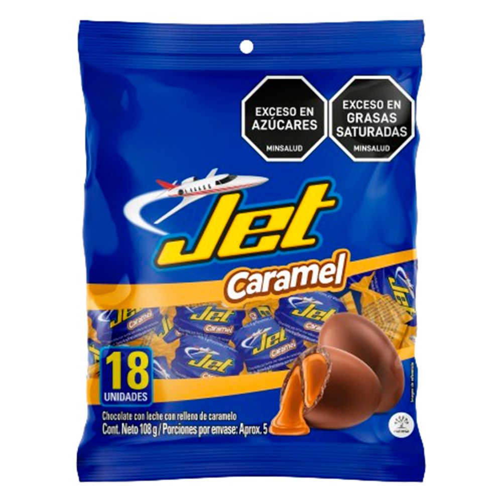 Chocolates JET con relleno caramelo (108  gr) img #1