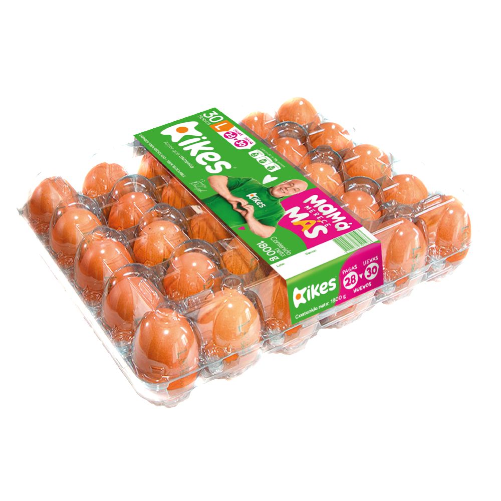Huevos AA KIKES rojo Pet (28  und) img #1