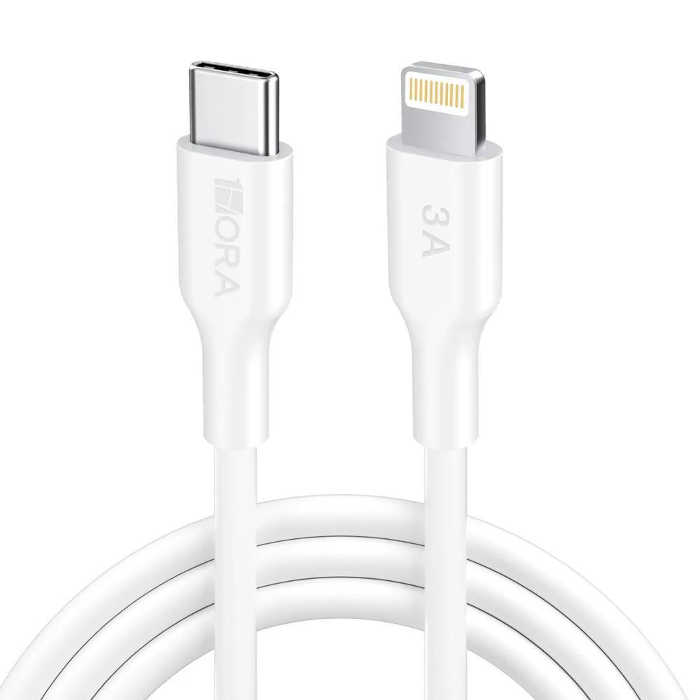 Cable Usb C a Lightning 1Hora Cab258 Carga Rápida 3A 1M Blanco