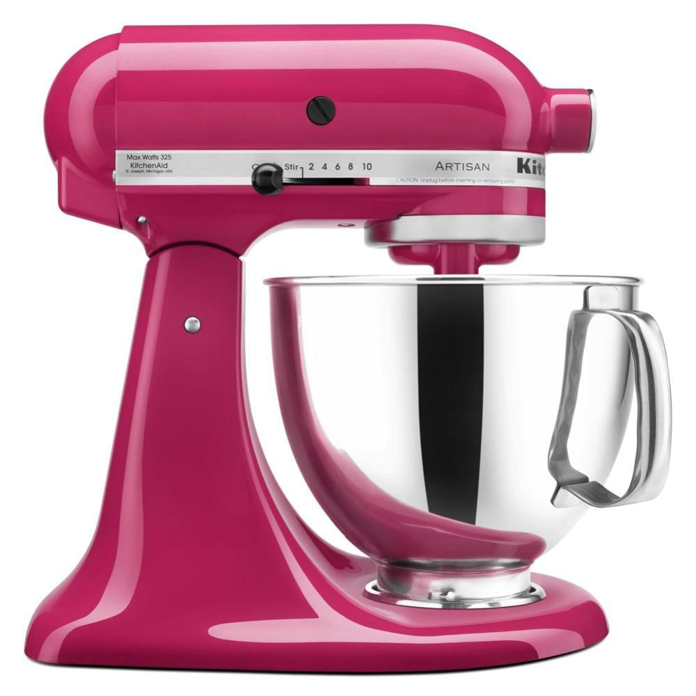 Batidora De Pie Artisan Kitchenaid Ksm150pscb Recipiente De 5 Cuartos Con Protector De Vertido