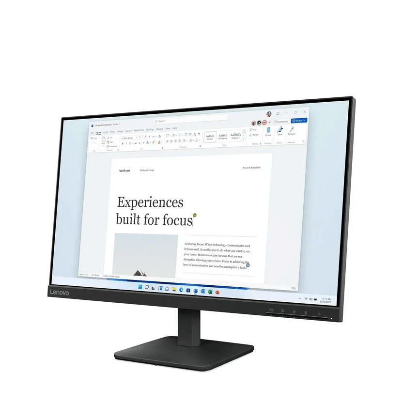 Monitor Lenovo 24" L24-4e Fhd Ips Hdmi Vga 100hz 4ms