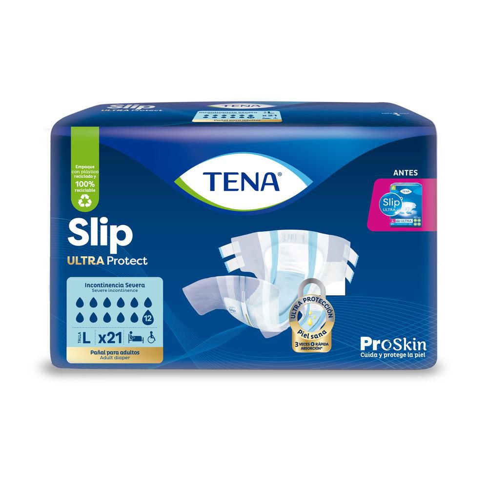 Pañales para adultos Tena slip ultra protect L (21 und)