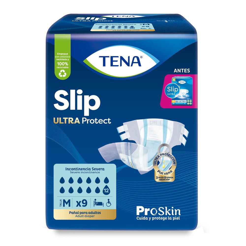 Pañales para adultos Tena slip ultra protect M (9 und)