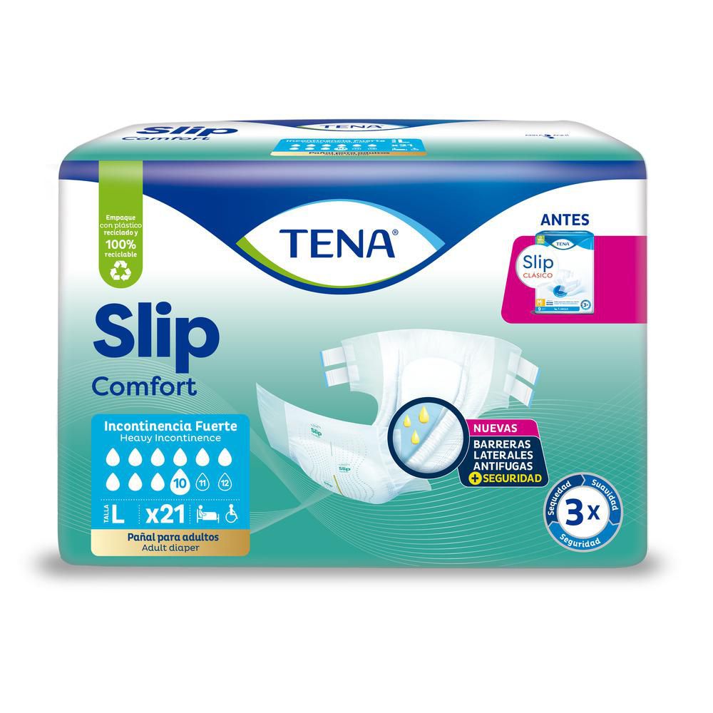 Pañales para adultos Tena slip comfort L (21 und)