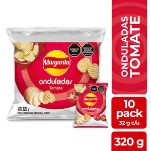 Papas MARGARITA onduladas tomate (320 gr)