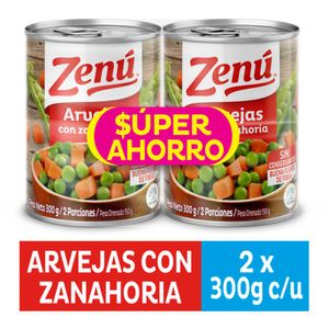 Arveja ZENU zanahoria en latas (380 gr)