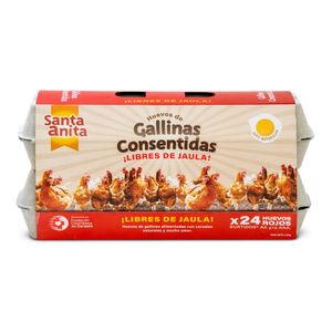 Huevos AA AAA SANTA ANITA rojo gallinas consentidas (24 und)