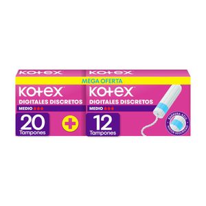 Tampones KOTEX digitales medio (32 und)